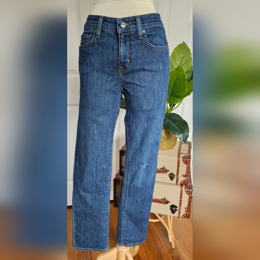 Ralph Lauren Mid-High Rise Straigh Leg Relax Fit Denim Jeans Size 4